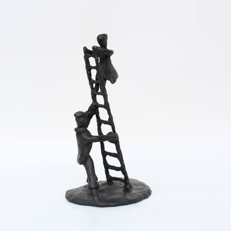 Original Figurative People Sculpture by Didier Fournier