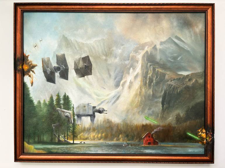 Original Figurative Popular culture Painting by Wayne Chang